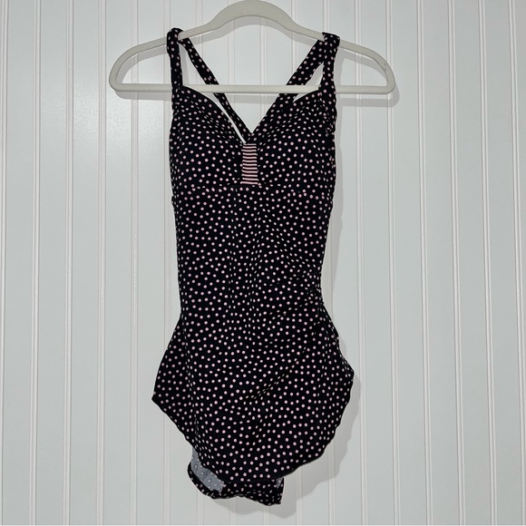 Maxine of Hollywood Other - Maxine polka dot one piece modest swim suit
